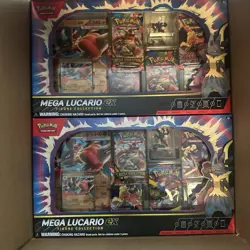 Pokemon TCG Mega Lucario ex Premium Figure Collection Box Factory Sealed In Hand - Image 1