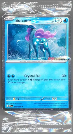 Sealed Pokemon Phantasmal Flames: SUICUNE 026/094 Stamped Promo EB Games Stamp - Image 1
