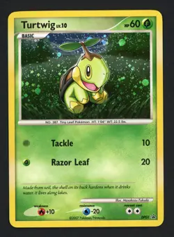 Turtwig DP01 Diamond and Pearl Promo Swirl Pokemon TCG - Image 1