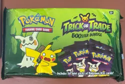 POKEMON TCG TRICK OR TRADE BOOSTER BUNDLE 50 MINI PACKS NEW FACTORY SEALED - Image 1
