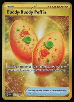 Buddy-Buddy Poffin 223/167 SV06: Twilight Masquerade Pokemon TCG LP+ - NM - Image 1