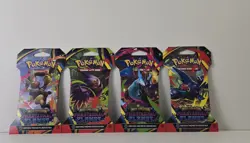 Pokemon TCG Mega Evolution Phantasmal Flames 4x Sleeved Booster Pack Art Set New - Image 2