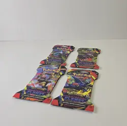 Pokemon TCG Mega Evolution Phantasmal Flames 4x Sleeved Booster Pack Art Set New - Image 4