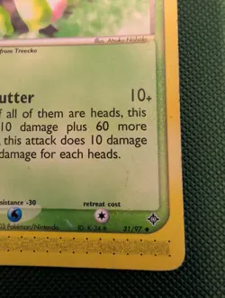 Pokemon TCG Grovyle EX Dragon 31/97 Regular Uncommon LP - Image 5