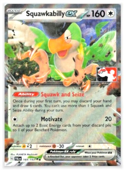 Squawkabilly ex - 169/193 Paldea Evolved - PRIZE PACK Pokemon Near Mint NM Holo - Image 1