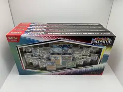 4x Pokemon Prismatic Evolutions Lucario/ Tyranitar Premium Collection - Image 1