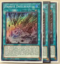Yugioh! 3x Primite Drillbeam BLMM-EN173 Secret Rare 1st Ed NM - Image 1