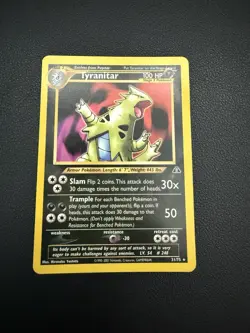 Pokemon TCG Tyranitar Neo Discovery Unlimited Rare Card 31/75 - Image 1