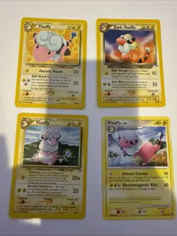 Pokemon TCG: Flaffy - Bundle of 4 Cards 1999 - 2007 NEAR MINT - Image 1
