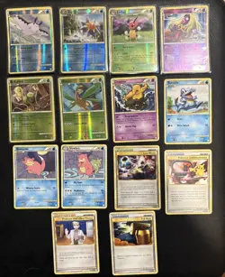 HeartGold SoulSilver Pokemon Cards - With Reverse Holo’s - Lot Of 14 - Image 1