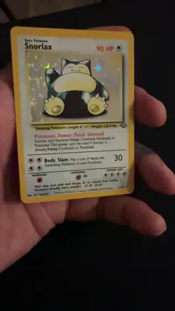 Pokemon TCG Snorlax 11/64 Holo Rare WOTC Jungle Unlimited Card - Image 2