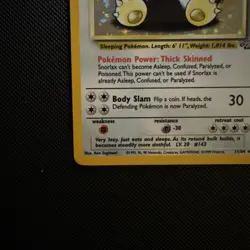 Pokemon TCG Snorlax 11/64 Holo Rare WOTC Jungle Unlimited Card - Image 5