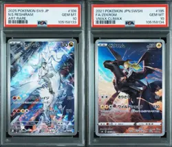 PSA 10 N's Reshiram AR 109/100 Zekrom CHR 195/184 SEQ sv9 Pokemon Card Japanese - Image 1