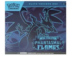 Pokemon Trading Card Game Mega Evolution Phantasmal Flames Elite Trainer Box ETB - Image 1