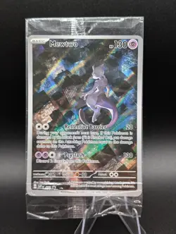 Pokemon TCG Mewtwo 052 Scarlet & Violet Promo Holo Card Sealed - Image 1