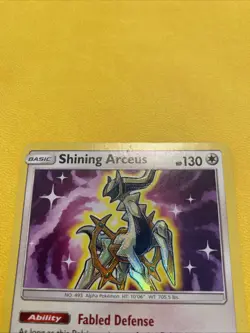 Pokemon Shining Arceus Legends Card 57/73 SM Shiny Holo Rare Mp - Image 4