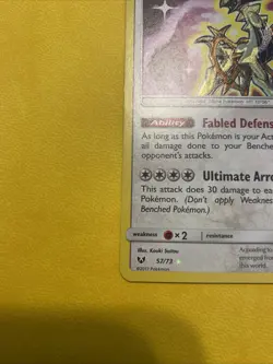 Pokemon Shining Arceus Legends Card 57/73 SM Shiny Holo Rare Mp - Image 5