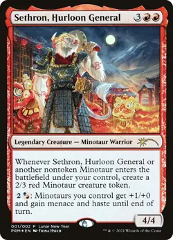Sethron, Hurloon General (2021 Lunar New Year) FOIL Promo NM Rare CARD - Image 1