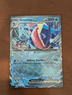 Greninja EX Card 041/142 Pokemon Stellar Crown Stamped Promo NM+ - Image 1