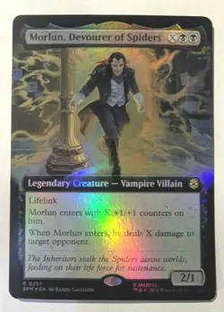 Morlun, Devourer of Spiders (Extended Art) Marvel's Spider-Man Foil - MTG RARE - Image 1