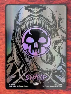 Swamp 1952 Venom Raised FOIL | Near Mint FOIL | SLD Secret Lair Drop Magic MTG - Image 1