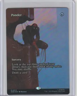 Magic The Gathering - Marvel Spider-Man - Ponder #0013 - Mythic Borderless Foil - Image 1