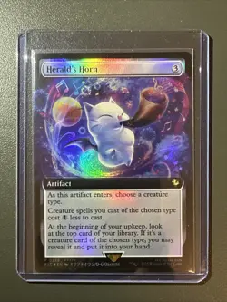 MTG Herald’s Horn *FOIL BUY-A-BOX PROMO* Final Fantasy NM - Image 1
