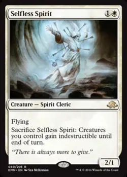 1 x Selfless Spirit - Eldritch Moon - Moderate Play - MTG - Image 1
