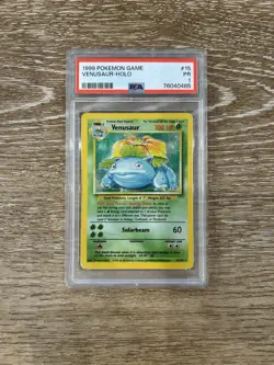 1999 Pokemon Base Set Holo Venusaur PSA 1 - Image 1