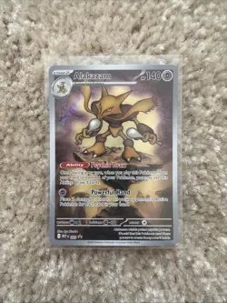 2025 Pokemon Scarlet & Violet Black Star Promo Alakazam 009 Mega Evolution NM - Image 1