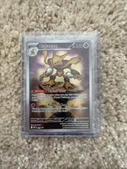2025 Pokemon Scarlet & Violet Black Star Promo Alakazam 009 Mega Evolution NM - Image 3