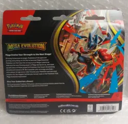 Pokemon TCG Mega Evolutions Three Booster Blister NEW Q - Image 2