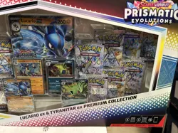 Pokemon Lucario Ex Tyranitar Ex Premium Collection Prismatic Evolution - Image 3