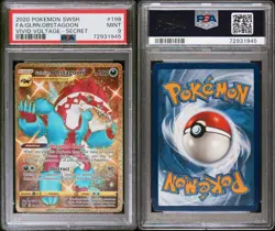 2020 Pokemon Vivid Voltage #198 Full Art FA Galarian Obstagoon Secret Gold PSA 9 - Image 3