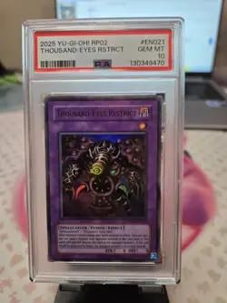 2025 Yu-Gi-Oh! Retro Pack 2 Thousand-Eye Restrict EN021 PSA 10 - Image 1