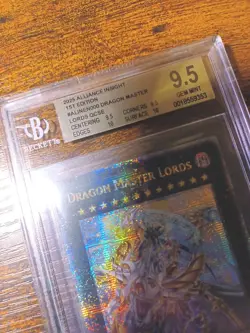 Yu-Gi-Oh Dragon Master Lords ALIN-EN000 BGS 9.5 GEM MINT QUARTER CENTURY PSA 10 - Image 4