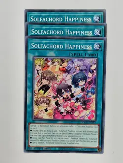 Yu Gi Oh - 3x DOOD-EN065 Solfachord Happiness - Common - Image 1