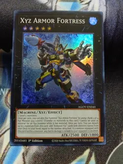 Yugioh Xyz Armor Fortress Super Rare AGOV-EN040 1st Ed Near Mint - Image 1