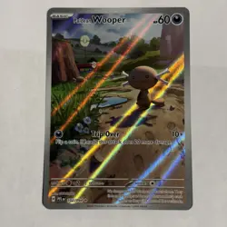 Paldean Wooper 102/094 Phantasmal Flames Illustration Rare Full Art Pokemon Card - Image 1