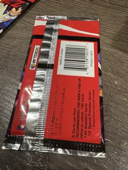 Dragon Ball Z Series 1 Trading Cards - Lot of 6 Sealed Booster Packs - Japanese - Image 3