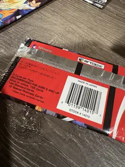 Dragon Ball Z Series 1 Trading Cards - Lot of 6 Sealed Booster Packs - Japanese - Image 4