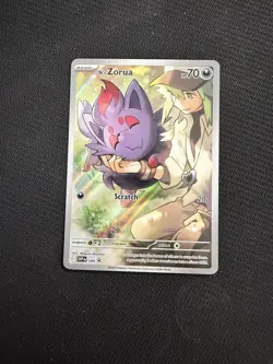 N's Zorua 189 Sv: Scarlet & Violet Promo Cards Holo Pokemon Card Full Art - Image 1