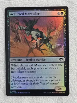 MTG Accursed Marauder FOIL Modern Horizons 3 (MH3) #80 Magic Gathering Card NM - Image 1