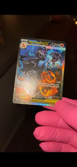 Mega Charizard X ex 125/094 SIR Phantasmal Flames Pokemon Card PSA 10 CONTENDER! - Image 4