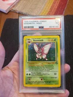 Venomoth holo 13/64 jungle 1999 psa 7 pokemon card wotc - Image 1