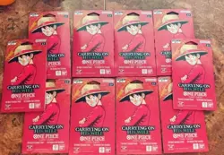 Sleeved Booster Pack Lot x 10 One Piece Card Game TCG OP13 Carrying On His Will - Image 1
