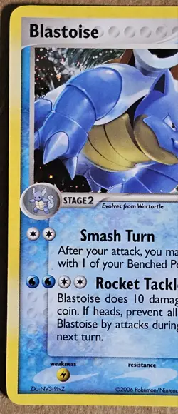 Blastoise POP Series 3 HOLO Pokemon Card 2006 Rare 1/17 - Image 2