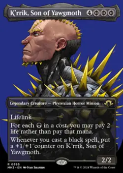 K'rrik, Son of Yawgmoth (Borderless) - Modern Horizons 3 (MH3) - Image 1