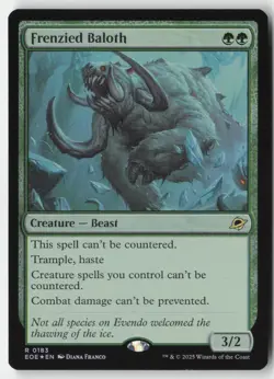 MTG - Frenzied Baloth FOIL R Edge of Eternities 183 LP-NM - Image 1