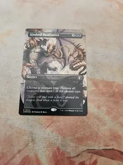Kindred Dominance Borderless Foil Commander Masters MTG NM - Image 1
